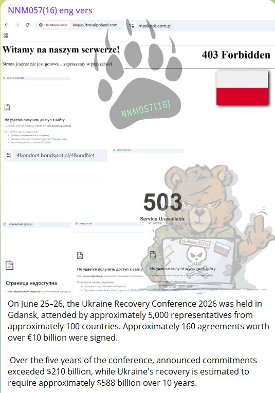 NoName targets the website of CRW Telesystem-Mesko Sp. z o.o
