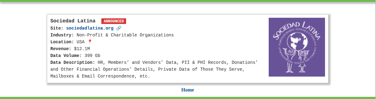 Sociedad Latina falls victim to PEAR Ransomware