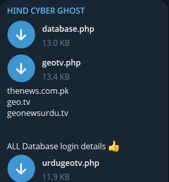 Alleged data breach of Geo News Urdu