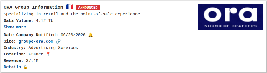 ORA Group falls victim to PEAR Ransomware