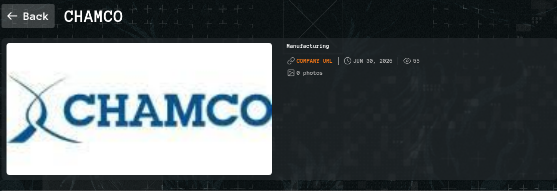 CHAMCO falls victim to Qilin Ransomware