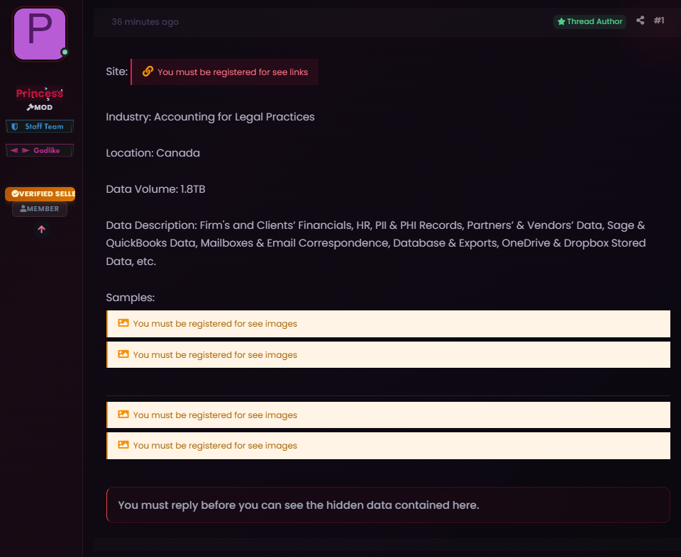 Alleged data leak of Exchange Group Database