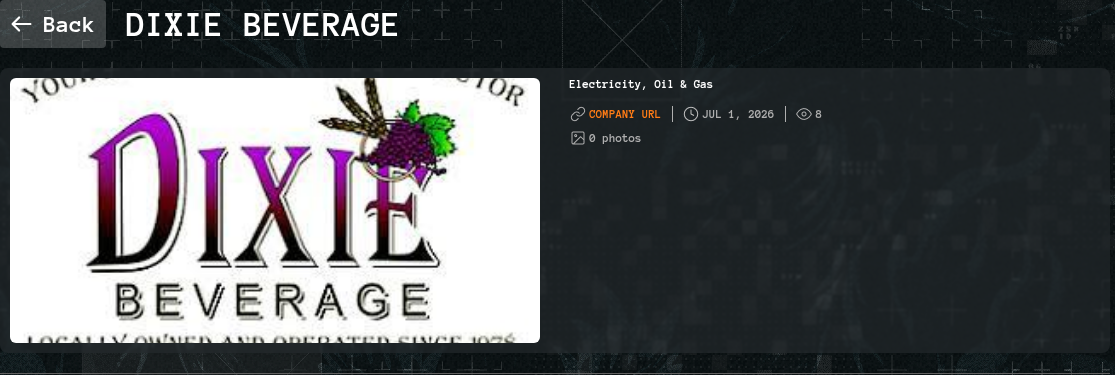 Dixie Beverage West falls victim to Qilin Ransomware