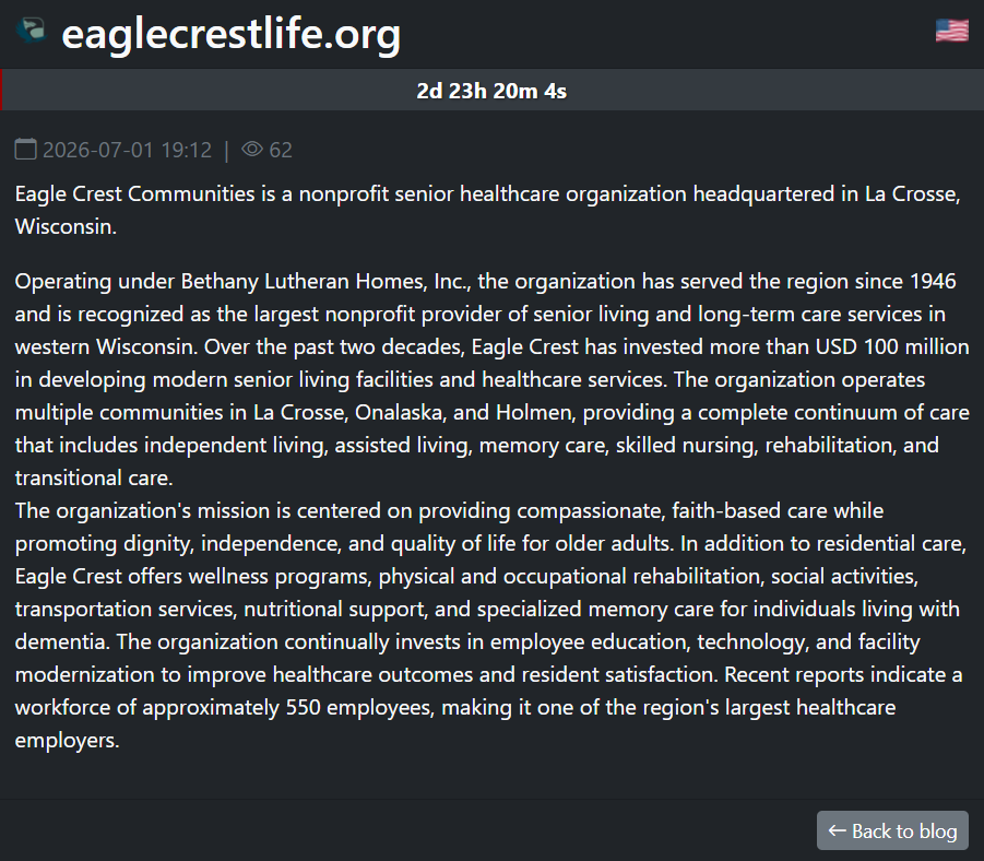 Eagle Crest Communities falls victim to SafePay ransomware