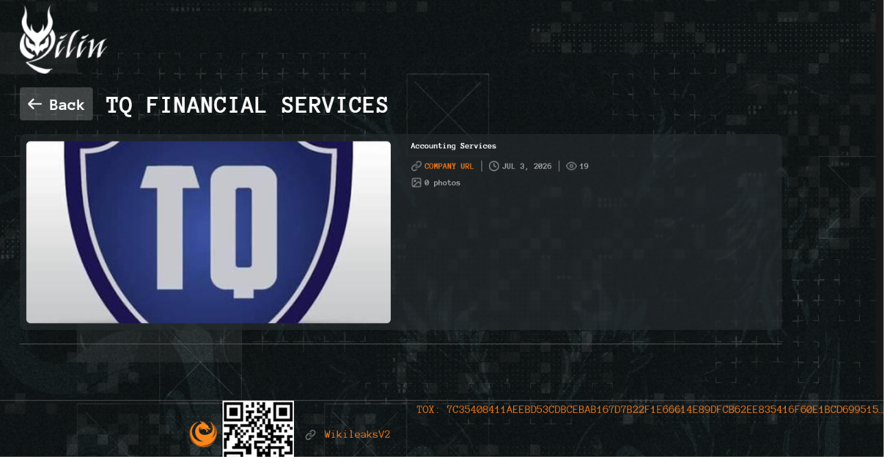 TQ Financial Services falls victim to Qilin ransomware