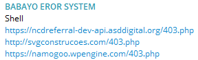 Alleged leak of web shell access to ASD Digital
