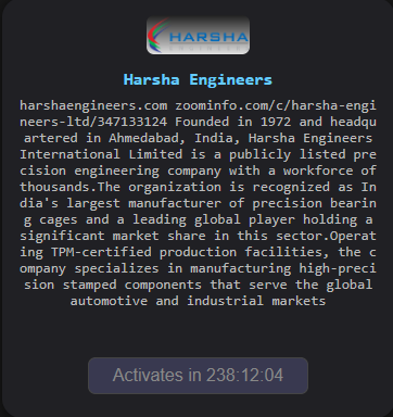 Harsha Engineers International Limited falls victim to The Gentlemen ransomware