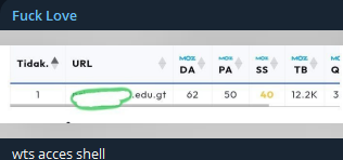 Alleged sale of webshell access to edu.gt