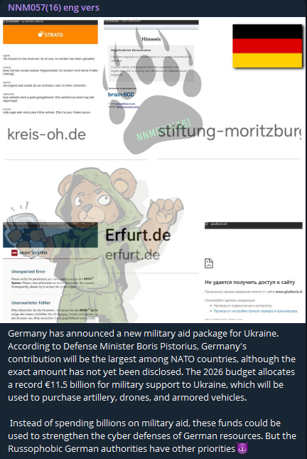 NoName targets the website of City of Gladbeck