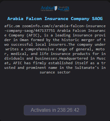 Arabia Falcon Insurance Company falls victim to The Gentlemen ransomware