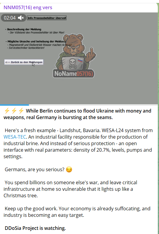 Alleged unauthorized access to WESA-TEC