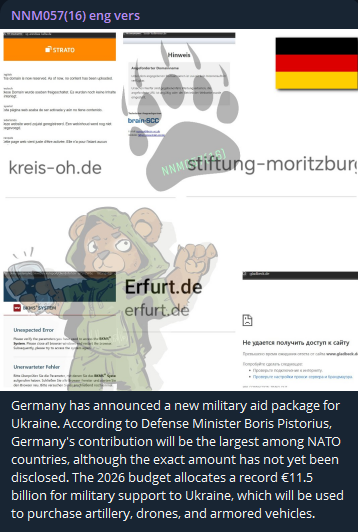 NoName targets the website of Kunstmuseum Moritzburg Halle