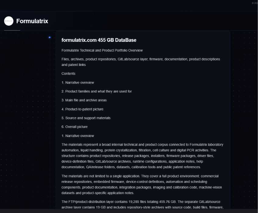 FORMULATRIX falls victim to Everest ransomware