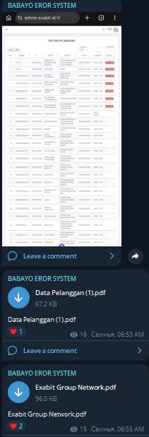 Alleged data breach of Exabit Group Network