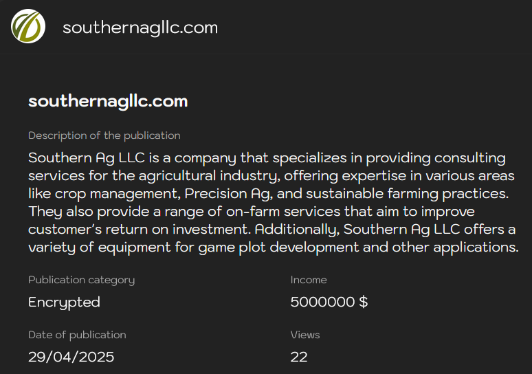 Southern Ag Services成为Lynx勒索软件的受害者