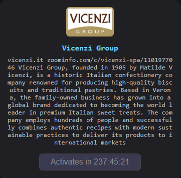 Vicenzi S.p.A. falls victim to The Gentlemen ransomware