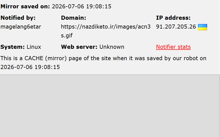 magelang6etar targets the website of Nazdike To
