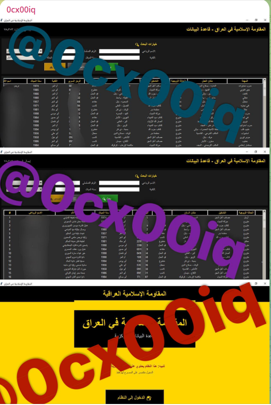 Alleged Sale of an Iraqi Database