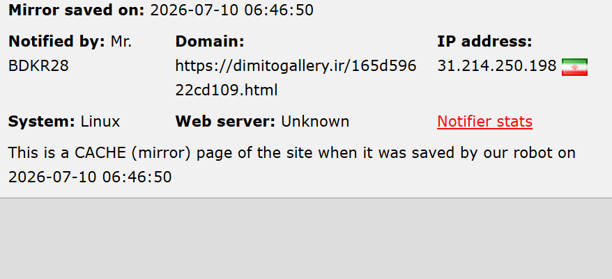 Mr.BDKR28 targets the website of Mudista