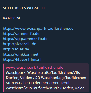 Alleged leak of webshell access to Klasse Films