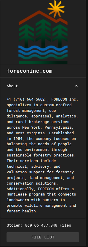 FORECON, Inc. falls victim to M3RX Ransomware