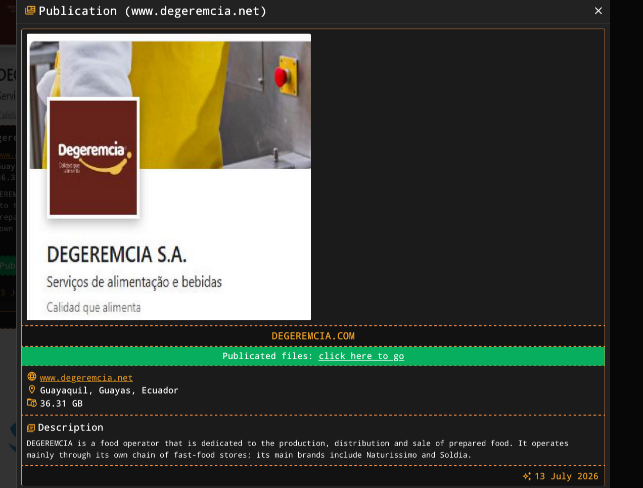 DEGEREMCIA S.A. falls victim to DragonForce ransomware