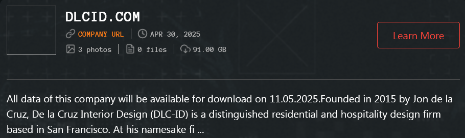 DLC-ID成为Qilin勒索软件的受害者