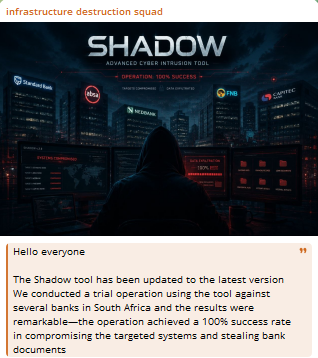 Infrastructure Destruction Squad claims to targets Multiple banks in South Africa