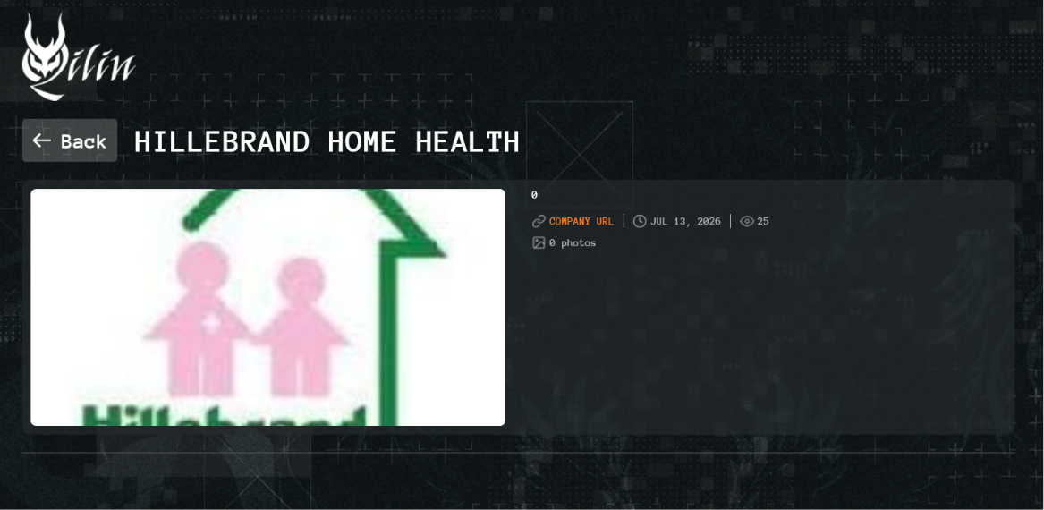 Hillebrand Home Health Inc falls victim to Qilin ransomware