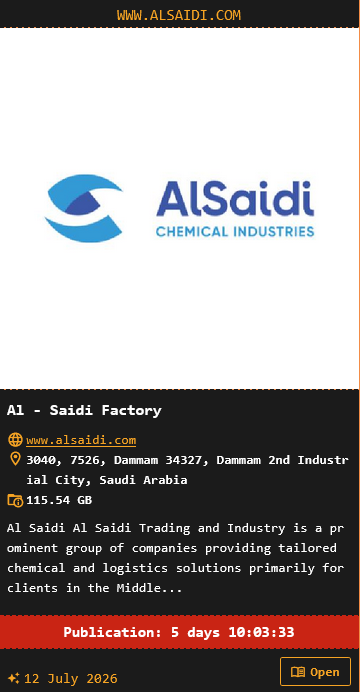 Al Saidi Chemicals falls victim to DragonForce Ransomware