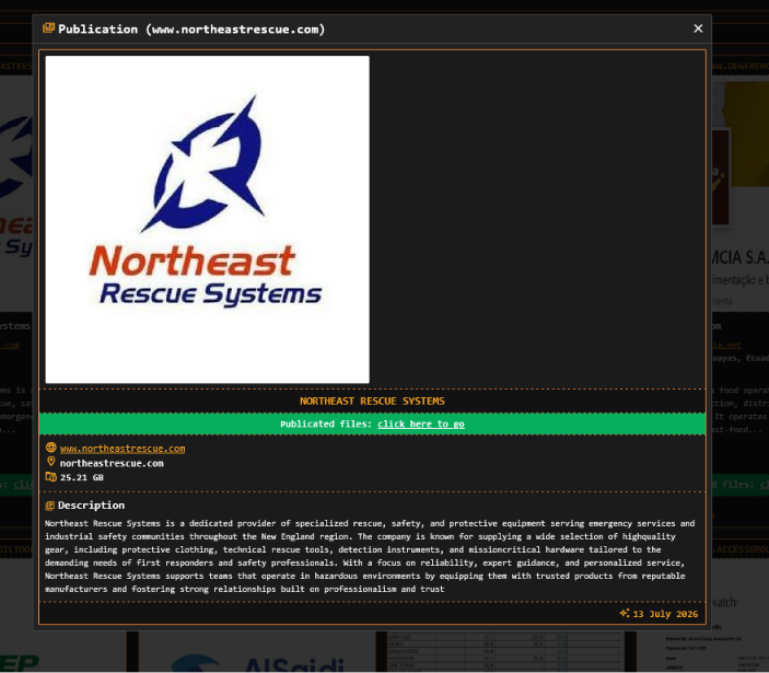 Northeast Rescue Systems falls victim to DragonForce ransomware
