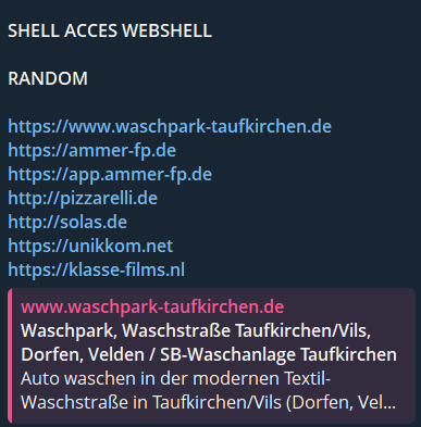 Alleged sale of webshell access to Solas