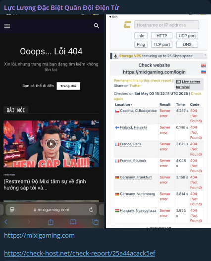 Electronic Army Special Forces瞄准MixiGaming网站