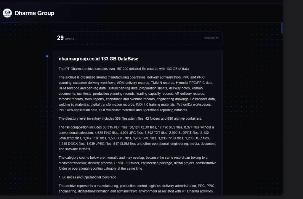 PT Dharma Polimetal Tbk falls victim to Everest ransomware