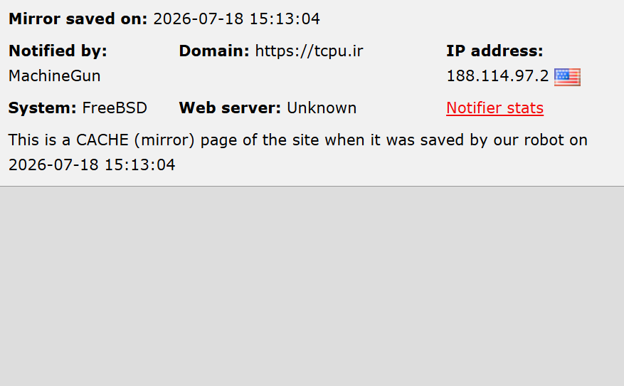 machinegun targets the website of Tehran Union of Car Painters
