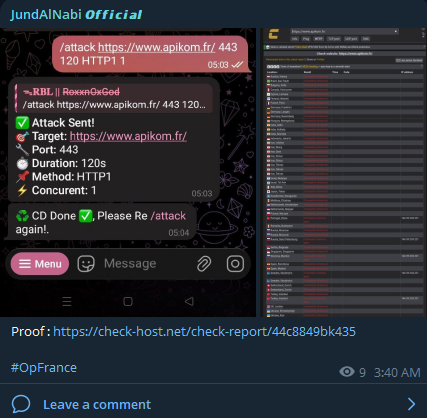JundAlNabi Official targets the website of APIKOM