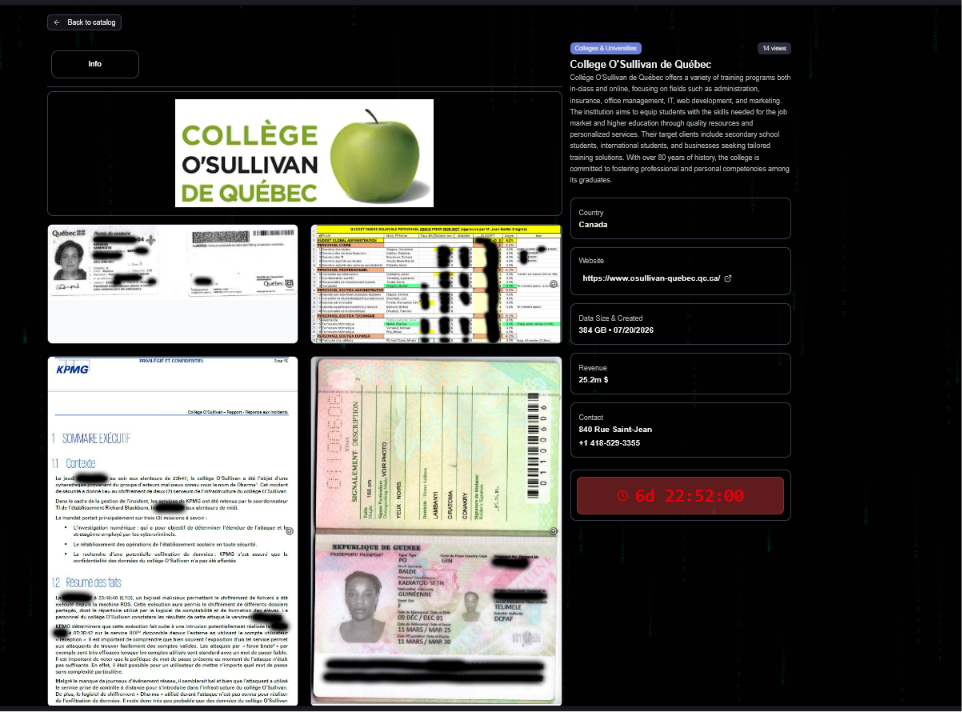 Le Collège O’Sullivan de Québec falls victim to Kairos ransomware