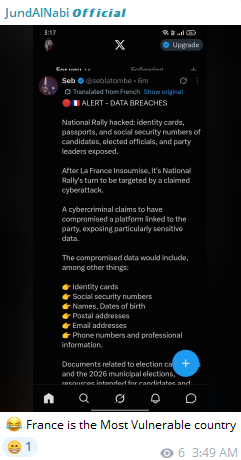 National Rally Suffers Data Breach