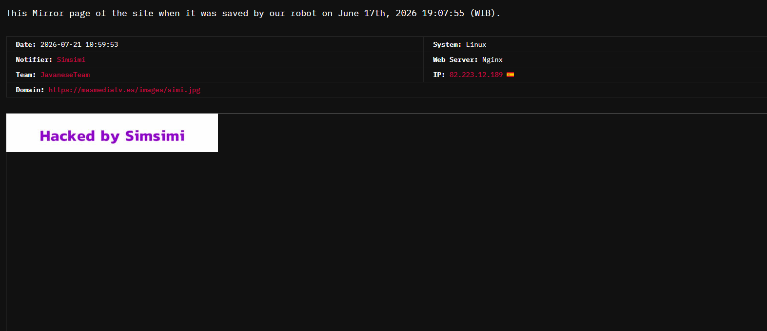 bl33dr00t targets the website of +MediaTV