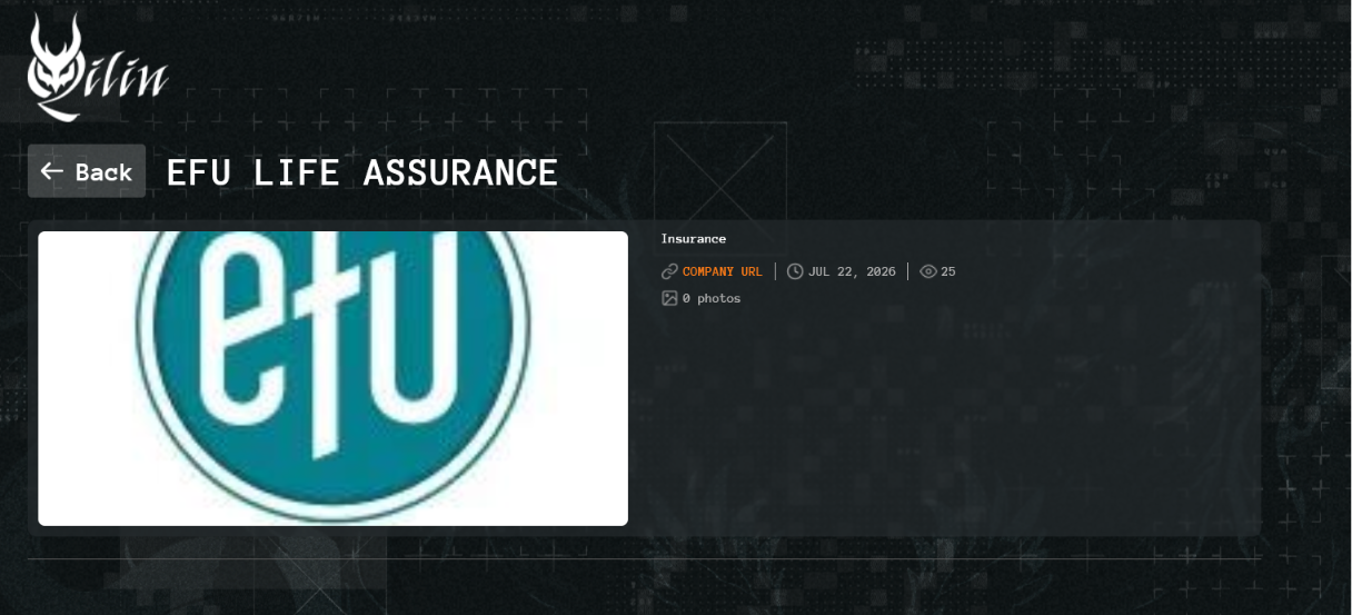EFU Life Assurance Ltd. falls victim to Qilin ransomware