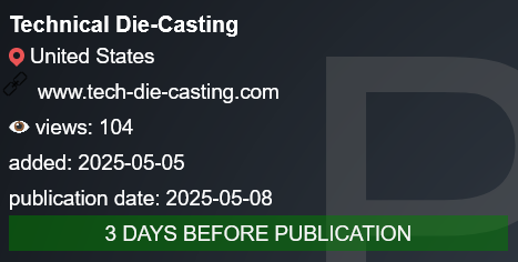 TECHNICAL DIE-CASTING，INC成为PLAY勒索软件的受害者