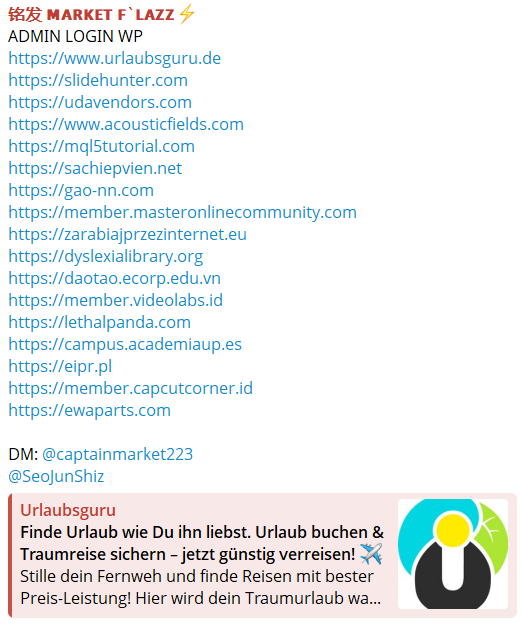 Alleged Unauthorized WP Admin Login Access to Slide Hunter