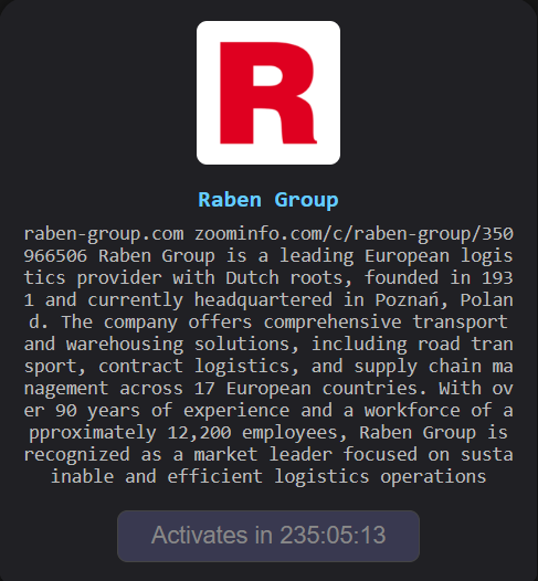Raben Polska falls victim to The Gentlemen ransomware