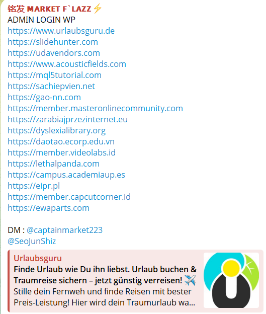 Alleged login access of Master Online Community