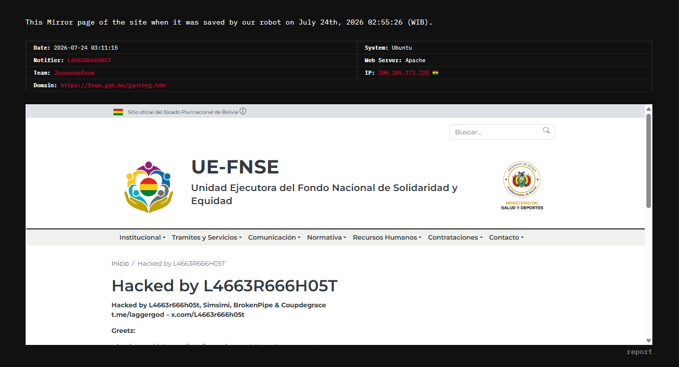 JavaneseTeam targets the website of UE-FNSE