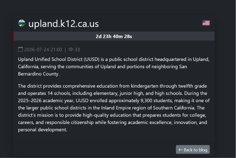 Upland Unified School District falls victim to SafePay ransomware
