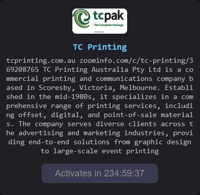 TC Printing Australia Pty Ltd Falls Victim to The Gentlemen Ransomware