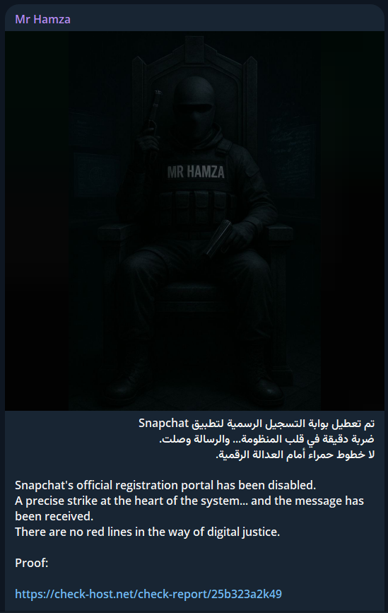 Mr Hamza瞄准Snap Inc.网站