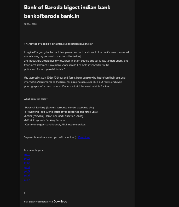 Bank of Baroda falls victim to Triple X Ransomware