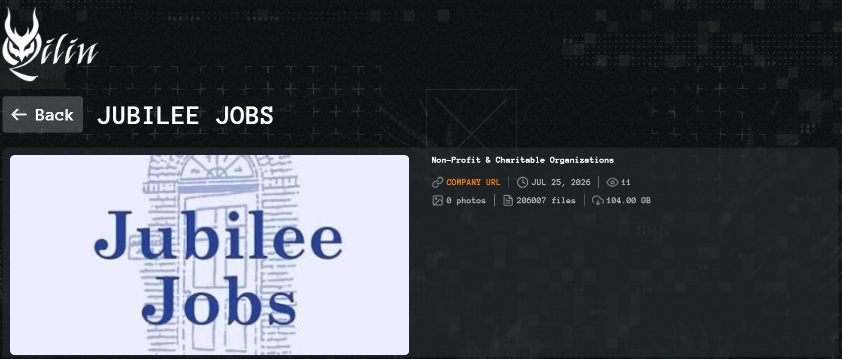 Jubilee Jobs falls victim to Qilin ransomware